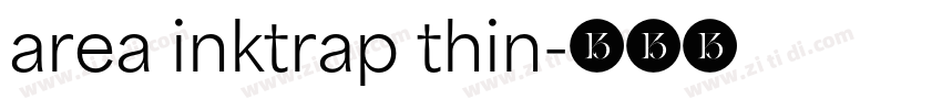 area inktrap thin字体转换